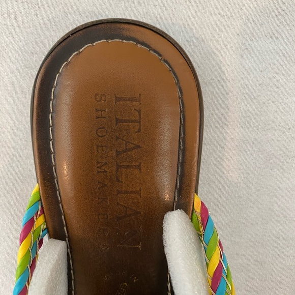 Multi-colored Italian Shoemakers sandals - Picture 2 of 6
